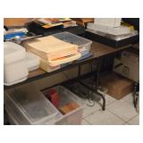 Wood Top / Metal Frame Folding Table