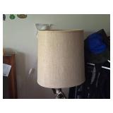Americana Style Table Lamp with Brass American Eagle Figure 38"
