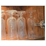 Lot of (1 Cupboard) Glass Stemware - Champagne, Wine, Dessert, Cocktails