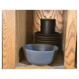 Partial Dish Set - Plates, Cups, Saucers, Lidded Pots, Mugs, Salt and Pepper Shakers, Napkin Holder, Serving Bowls