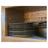 Partial Dish Set - Plates, Cups, Saucers, Lidded Pots, Mugs, Salt and Pepper Shakers, Napkin Holder, Serving Bowls