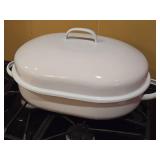 Metal Roasting Pan with Lid 22" x 13" x 8"