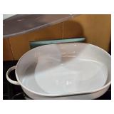 Metal Roasting Pan with Lid 22" x 13" x 8"
