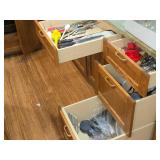 Lot of (4 Drawers) Utensils - Serving Utensils, Spoons, Knife Sharpeners, Skewers, Routisserie Accessories, Knife Carving Set, Roller, Blender Blades, Cookie Cutters, Spatulas