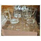 Lot of (12) Ikea 20-oz Clear Glass Beer Mugs