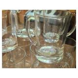 Lot of (12) Ikea 20-oz Clear Glass Beer Mugs