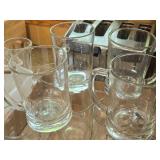 Lot of (12) Ikea 20-oz Clear Glass Beer Mugs