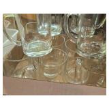 Lot of (12) Ikea 20-oz Clear Glass Beer Mugs