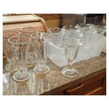 (4) Milk Shake Glasses + (7) Parfait Glasses