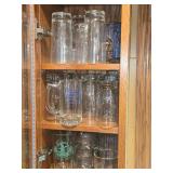Lot of (1 Cupboard) Glasses and Beer Mugs