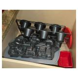 Lot of (1 Drawer) Baking Pans, Muffin Tins, Car themed Mold (assorted)