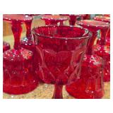 Lot of (13) Noritake Ruby Red Wine Glasses