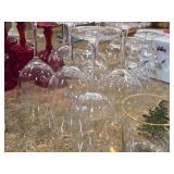 Lot of (17) Glasswares - Wine Glasses (x6), Brandy Snifter (x4), Glasses (x7)