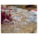 Lot of (17) Glasswares - Wine Glasses (x6), Brandy Snifter (x4), Glasses (x7)