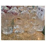 Lot of (17) Glasswares - Wine Glasses (x6), Brandy Snifter (x4), Glasses (x7)
