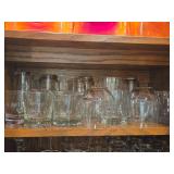 Lot of (1 Shelf) Tumbler Glasses and Tall Glasses