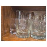 Lot of (1 Shelf) Tumbler Glasses and Tall Glasses