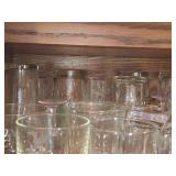 Lot of (1 Shelf) Tumbler Glasses and Tall Glasses
