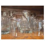 Lot of (1 Shelf) Tumbler Glasses and Tall Glasses
