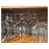 Lot of (1 Shelf) Beer Mugs, Brandy Snifters, Tumblers
