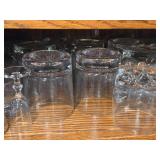Lot of (1 Shelf) Tumbler Glasses