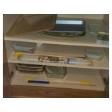 Lot of (1 Cupboard) Serving Trays, Casserole Dishes, Pastryirami
