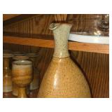 Lot of (1 Shelf) (13) Wine Goblets + Pitcher - Signed Jawel