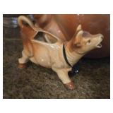 Creamer and Cookie Jar - Cow theme
