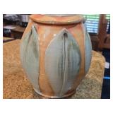 Ceramic Lidded Jar (signed on bottom)