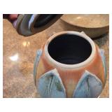 Ceramic Lidded Jar (signed on bottom)