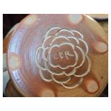 Ceramic Lidded Jar (signed on bottom)