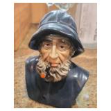 Mideramica Portugal Old Salt Ceramic Nautical Fisherman Bust