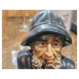 Mideramica Portugal Old Salt Ceramic Nautical Fisherman Bust