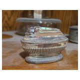 Vintage Silverplated Ronson Queen Ann Table Lighter