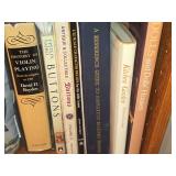 Lot of (1 Bookcase) Books - Shakespeare, Music, Buttons, Dolls, Travel