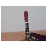 Wood Acoustic Guitar Miniature Replica 8" with Stand and Case