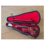 1/12 Scale Miniature Replica Violin 5 1/2" with Case