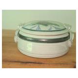 Handcrafted Ceramic Lidded Bowl (Signed) - Hamilton