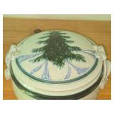 Handcrafted Ceramic Lidded Bowl (Signed) - Hamilton