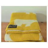 100% Pure New Wool Blanket with Polar Bear Print - Roros-Pledd by Roros-Tweed (Norway) 79" x 54"
