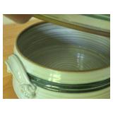 Handcrafted Ceramic Lidded Bowl (Signed) - Hamilton