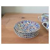 Royal Vienna RB Austria Porcelain - Covered Tureen, Lidded Tureen, (4) Tea Cups and (4) Saucers