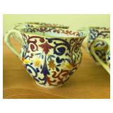 Royal Vienna RB Austria Porcelain - Covered Tureen, Lidded Tureen, (4) Tea Cups and (4) Saucers