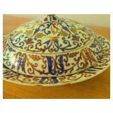 Royal Vienna RB Austria Porcelain - Covered Tureen, Lidded Tureen, (4) Tea Cups and (4) Saucers
