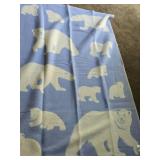 100% Pure New Wool Blanket by Scandinavian Explorer (Norway) 76" x 52"