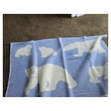 100% Pure New Wool Blanket by Scandinavian Explorer (Norway) 76" x 52"