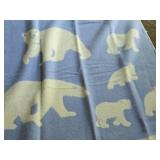 100% Pure New Wool Blanket by Scandinavian Explorer (Norway) 76" x 52"