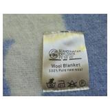 100% Pure New Wool Blanket by Scandinavian Explorer (Norway) 76" x 52"
