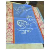Weft 100% Wool/Warp 100% Cotton Throw - Roros-Pledd (Designer Kyle Hanslien) by Roros-Tweed (Norway) 51 1/2" x 42 1/2"
