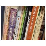 Lot of (3 Shelves) Books - Crafts, Art, Birds, Cats, Travel